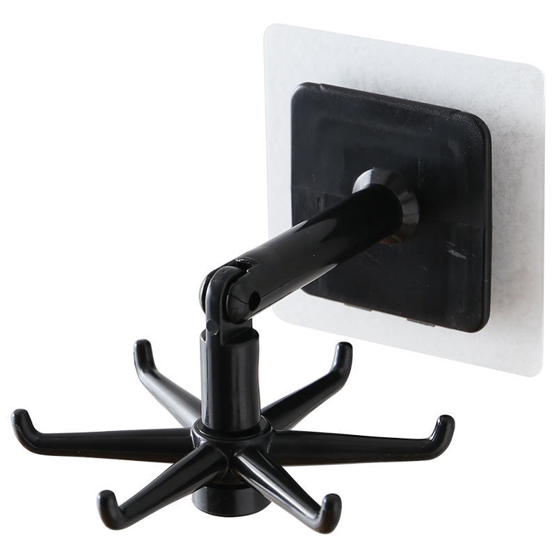 Hook Putar 6 Kait / Gantungan Spatula Tempel Dinding Hook Putar 6 Kait / Kait Organizer / Gantungan tempel / Gantungan Serbaguna