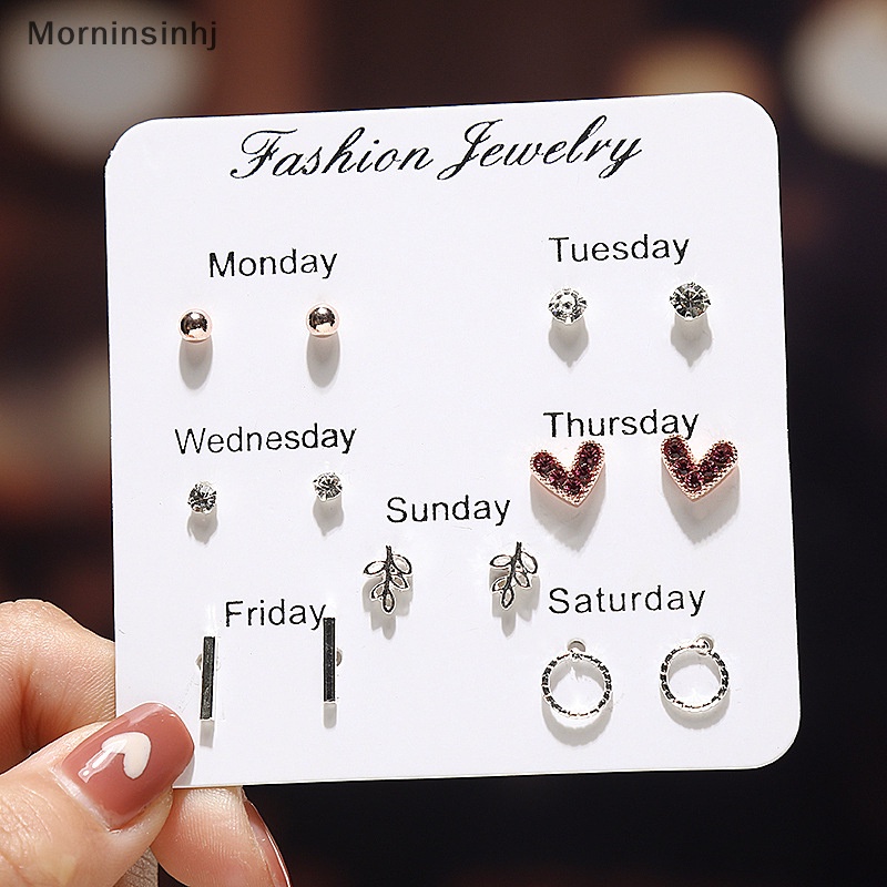 Mornin Set Anting Stud Untuk Wanita Gadis Sederhana Lucu Indah Mini Earrings Perhiasan Hadiah id