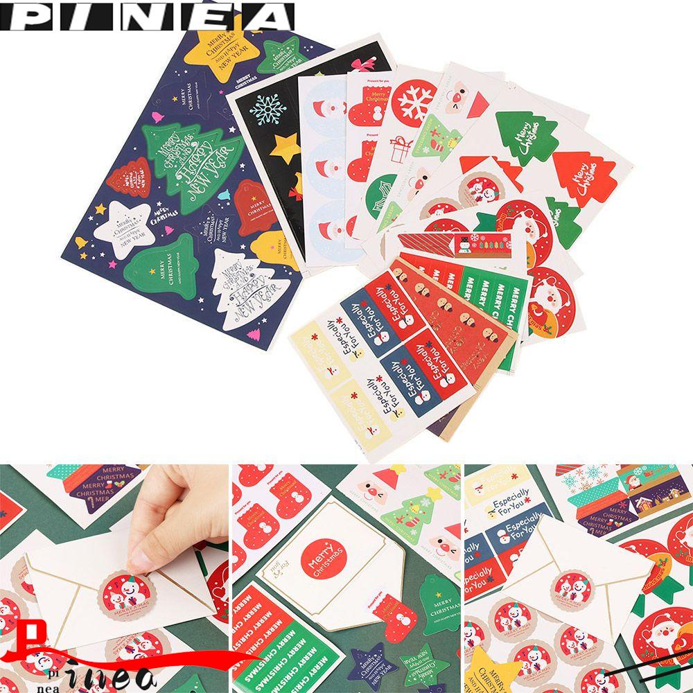 PINEAPPLE Nanas 5 Pcs Kemasan Stiker Stiker Hias Natal Self Adhesive Sealing Sticker