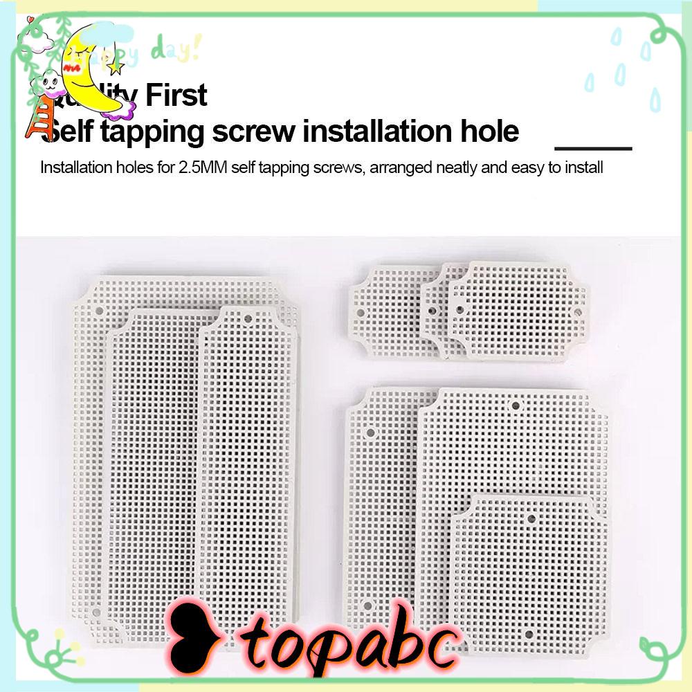 TOP Plat Bawah Plastik ABS Waterproof Berpori Piring Aksesori