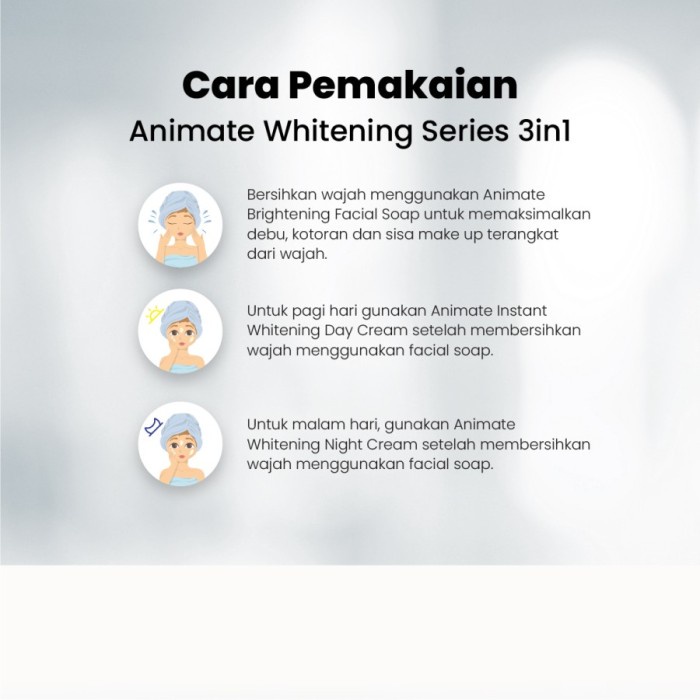 Animate Instant Whitening Series 3in1 Glowing
