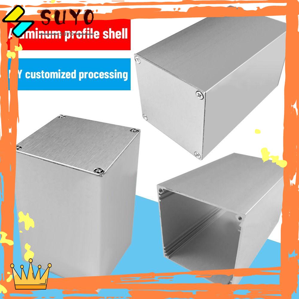 SUYO Papan Sirkuit Shell Silver 100*56*56mm Tool Electronic Project Box