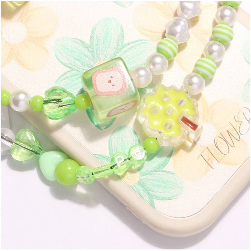HUAWEI Manik-manik Mutiara Barok Imitasi Kartun Lucu Ponsel Tali Semua Case Mencakup Rantai Anti Hilang Untuk iPhone Untuk Samsung Untuk OPPO Untuk VIVO Untuk Redmi Untuk Xiaomi Handmade