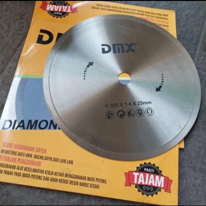 dmx 12" diamond wheel potong batu alam 300mm x 1 dmx tipis pisau batu DW POTONG BATU ALAM DMX TIPIS