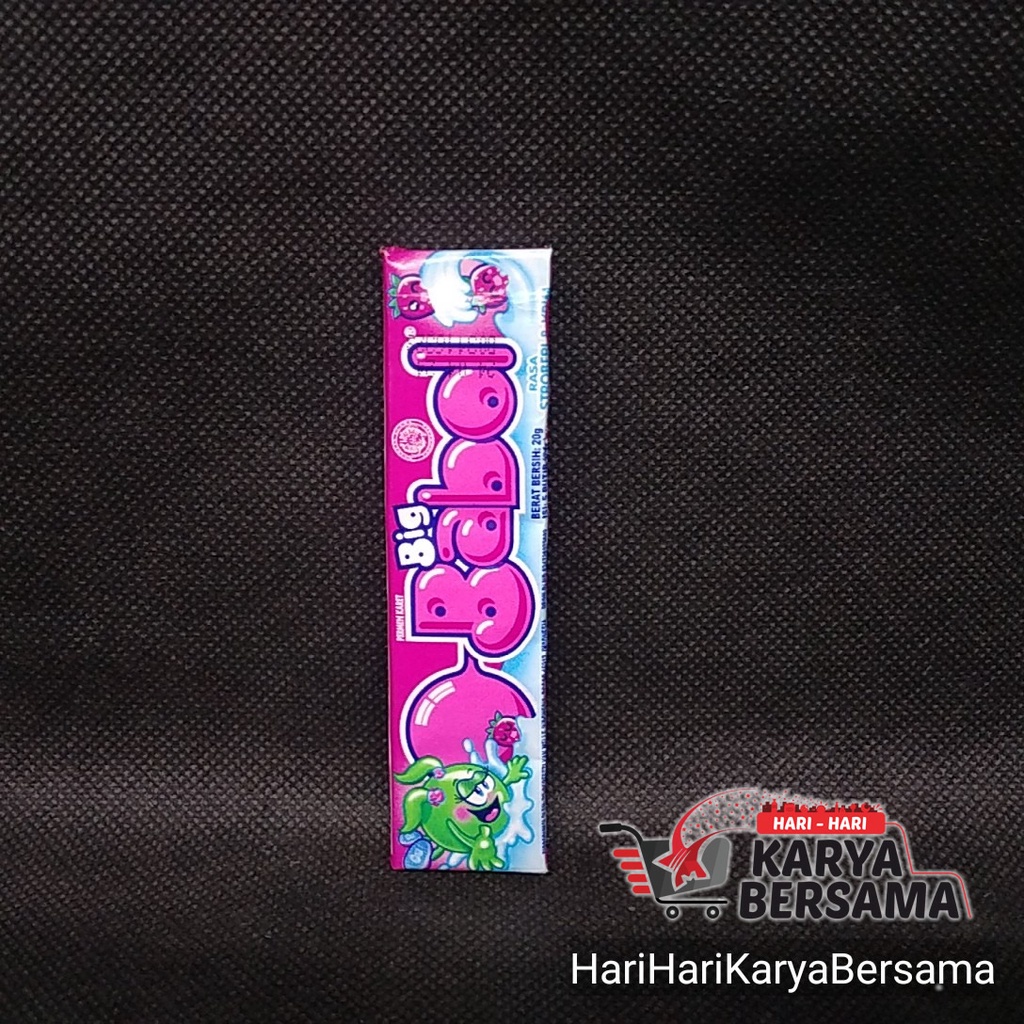 

PERMEN KARET STICK BIG BABOL RASA STROWBERRY & KRIM 20GR