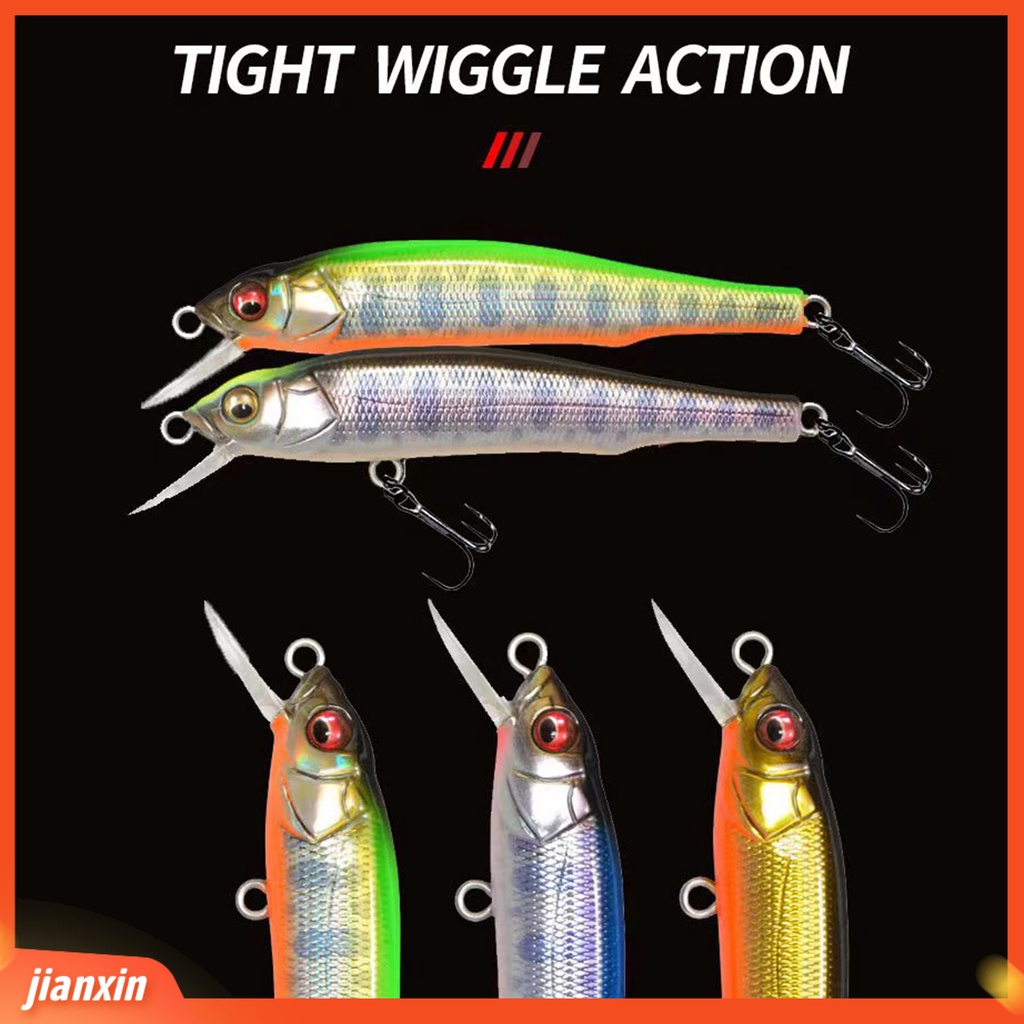 (In Stock) 5G /70MM Umpan Pancing Kait Tajam Kulit Hidup 3D Fisheyes Warna Terang Simulasi Aliran Memancing Tenggelam Pensil Umpan Buatan Untuk Outdoor