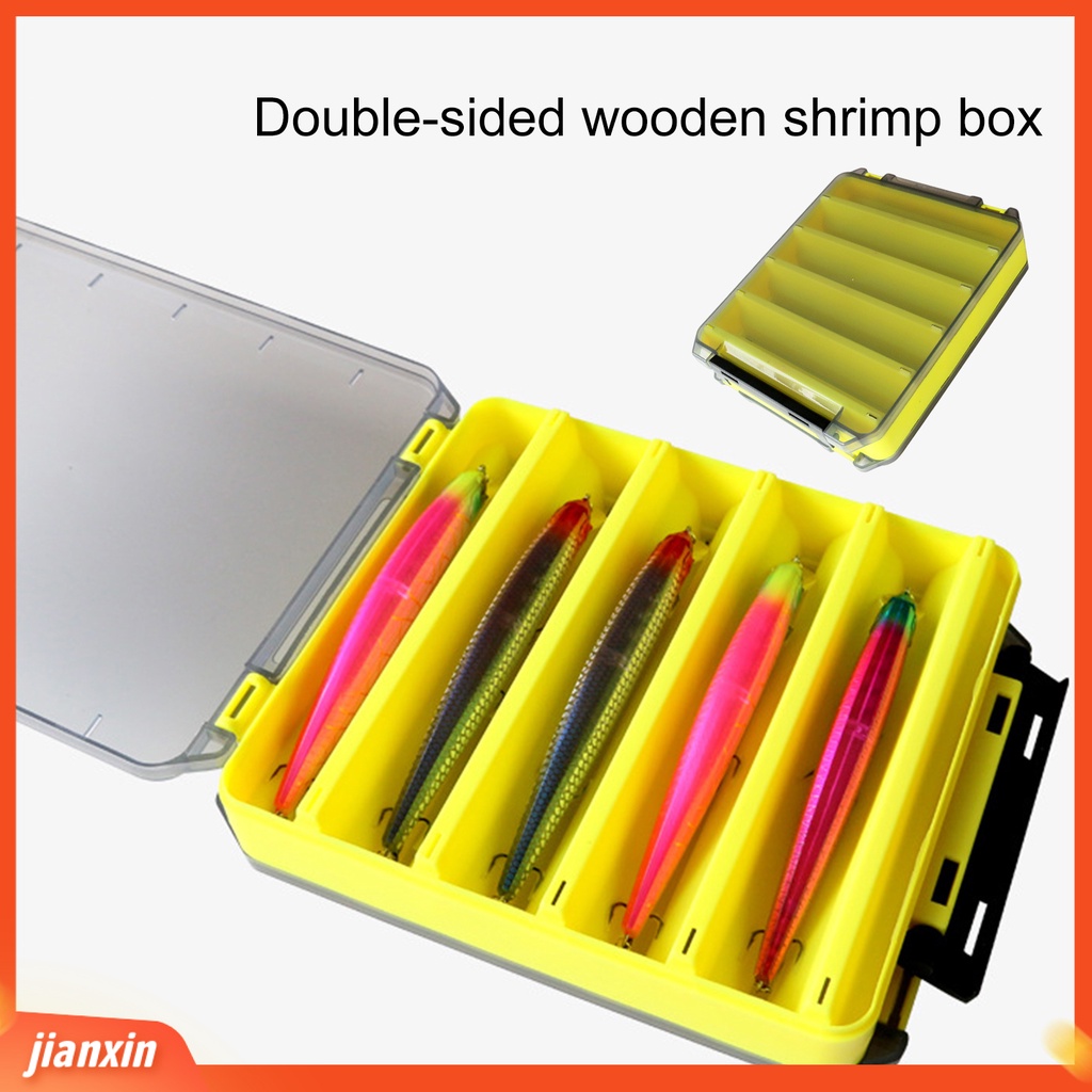 (In Stock) Kotak Umpan Pancing Dua Sisi 10/12 Grids Portable Handle Transparan Terlihat Multifungsi Umpan Plastik Hook Tackle Container Box Untuk Memancing Di Luar Ruangan