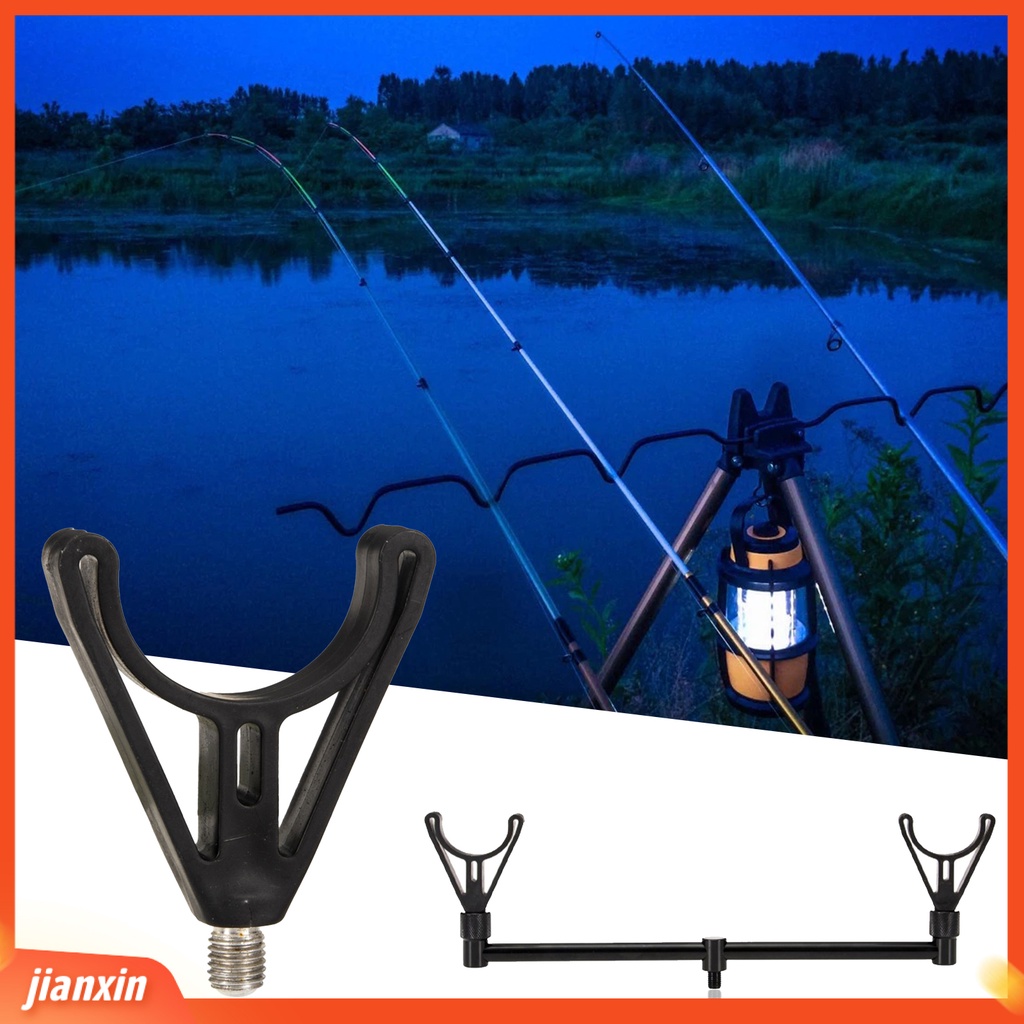 (In Stock) 1set Padat Istirahat Joran Tahan Aus Paduan Aluminium Kuat Holder U-Head Crossbar Alat Pancing