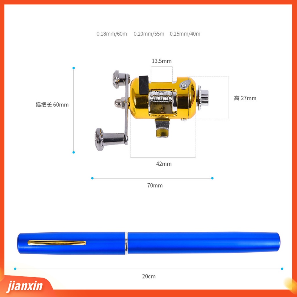 (In Stock) Pen Pancing Desain Telescopic Metal Tahan Aus Reel Pancing Untuk Outdoor