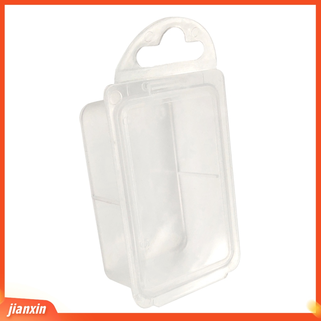 (In Stock) 10Pcs /Set Kotak Umpan Pancing Transparan Dengan Penutup Ringan Tahan Air Compact Square Fishing Storage Box Untuk Outdoor