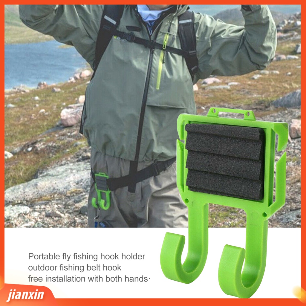 (In Stock) FHU Fishing Rod Holder Belt-Mounted Anti-Slip Portable Fly Portable Clips Hands Free Tempat Pancing Untuk Outdoor