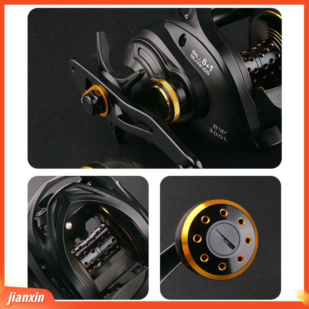 (In Stock) BW300 Baitcasting Reel 6+1BB Bearing Kapasitas Besar Stabilitas Tinggi Air Asin Memancing Berputar Drag Untuk Pecinta Memancing