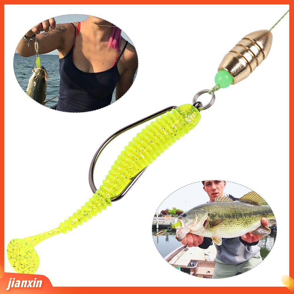 (In Stock) Set Pemberat Kuningan Mancing Jig Hook Putar Ring Connector Tools Dengan Box