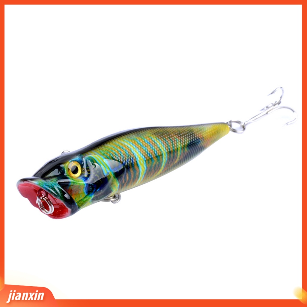 (In Stock) 1pc Umpan Pancing Tackle Topwater Mirip Hidup Mengapung Popper Kait Tajam Umpan Keras
