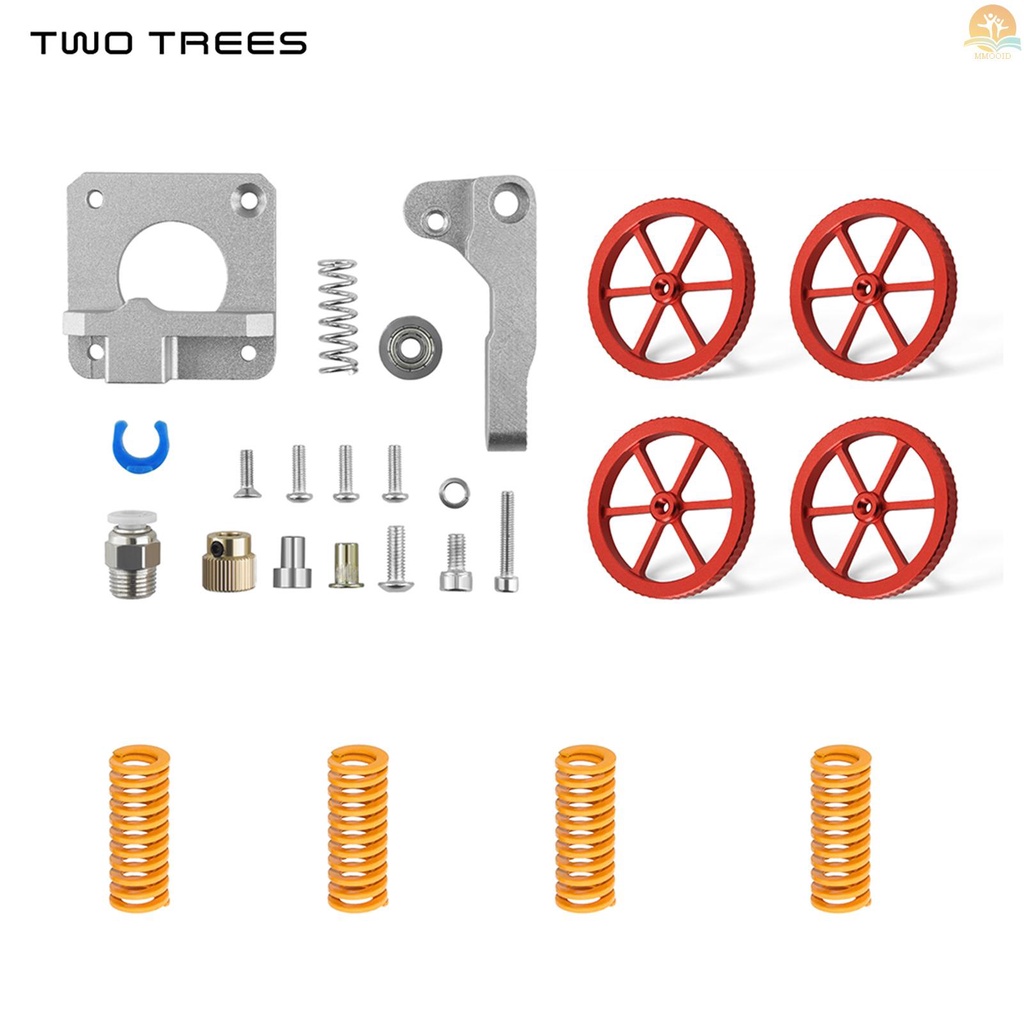 In Stock Dua Pohon Suku Cadang &amp; Aksesoris Printer 3D Yang Ditingkatkan Semua Ekstruder Metal Dan 4pcs Hand Twist Leveling Nut Diameter 60mm Dengan 4pcs Per Tidur Yang Dipanaskan Untuk Kreativitas Ender-3/Ender