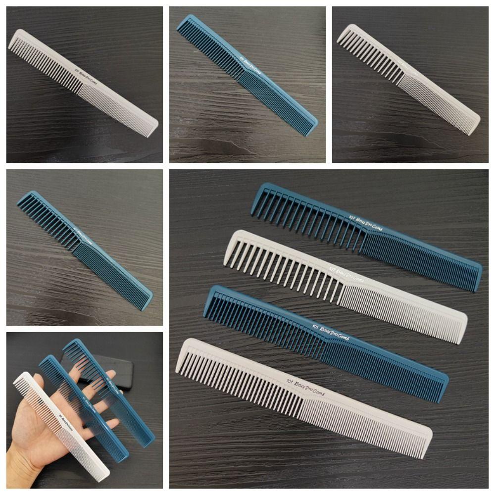 MXBEAUTY Pro Sisir Penata Rambut, Sikat Rambut Lurus Plastik, Sisir Pemotong Rambut Tahan Lama Anti-slip Anti-Statis DIY Untuk Barber