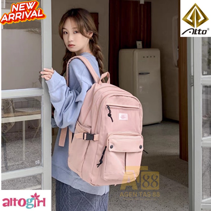 TAS RANSEL SEKOLAH WANITA KOREA IMPORT TAS SEKOLAH ANAK PEREMPUAN SD SMP SMA IMPOR ALTO ORI 07