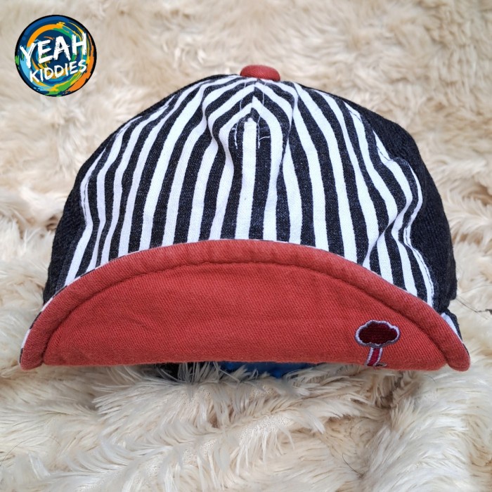 TOPI MOIMOLN BABY KIDS BOY GIRL ANAK COWOK LAKI LAKI CEWEK PEREMPUAN PEKAT GARIS GARIS SIZE 2 3 TAHU