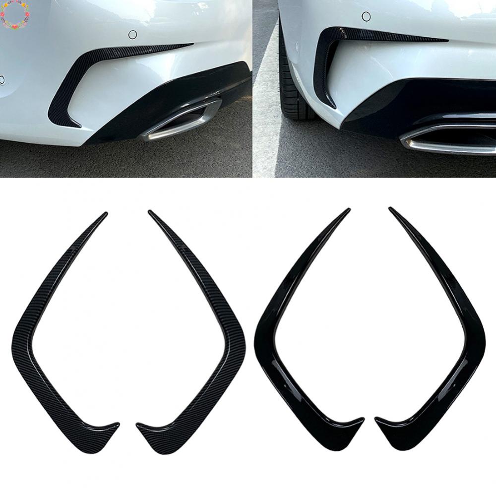 Untuk BMW G20 G28 2019+Rear Bumper Splitter Canard Cover Spoiler Vent Stiker