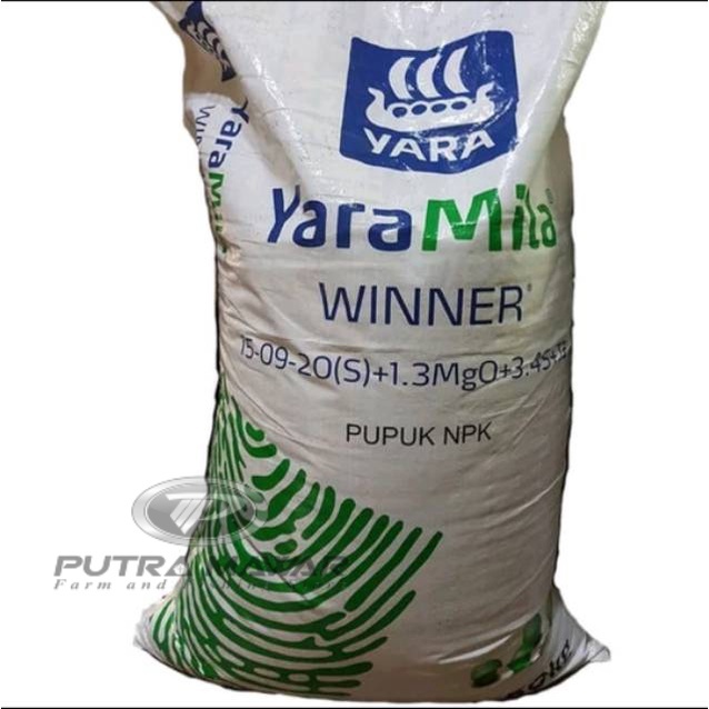 Pupuk Npk Yaramila Winner Kemasan 1kg Npk 15 - 09 - 20 (S). Grower Yaramila-Pupuk Buah Npk Buah