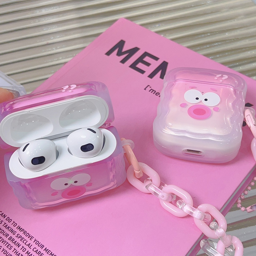 Lovely Couple Bluetooth Earphone Case Cocok Untuk Airpods1/2 Apple Pelindung Earphone Nirkabel Pro 3rd Generation