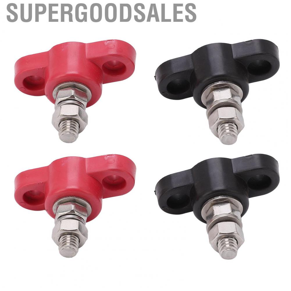 Supergoodsales 4Pcs  Terminal Blocks 12V 24V Power Stud Distribution Junction