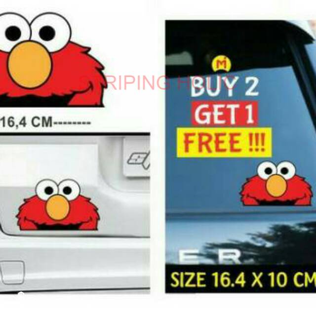 

stiker peeking elmo / peeping elmo