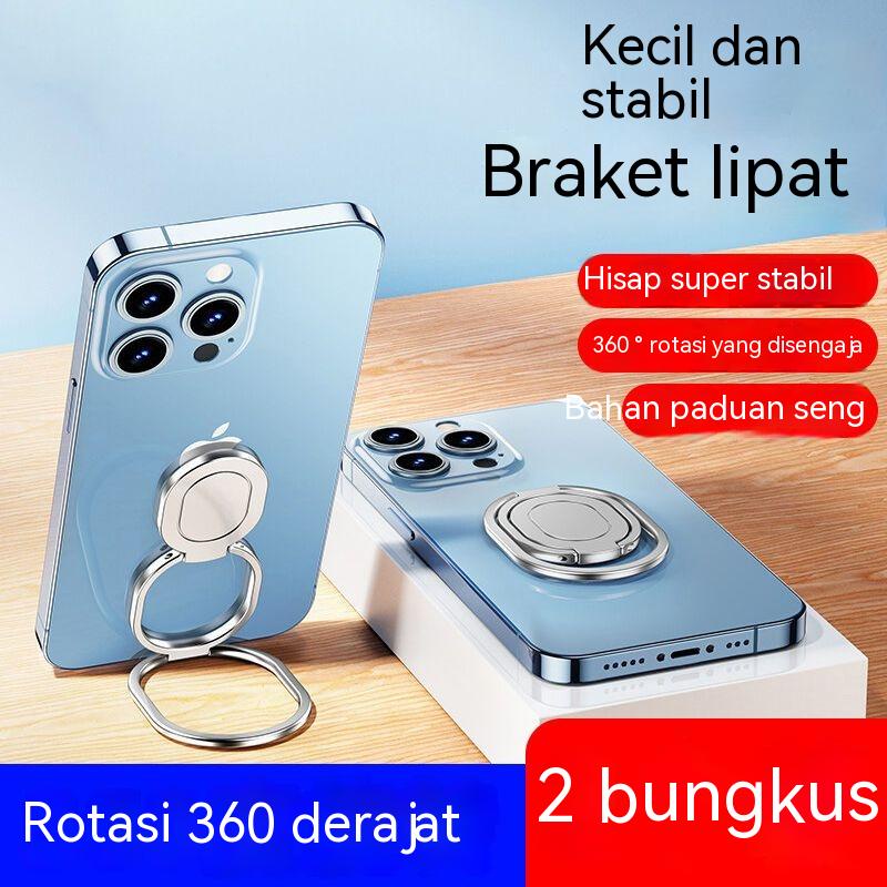 Braket ponsel/braket logam/braket gesper cincin/braket mobil/magnet/braket putar 360 °/braket pembuk