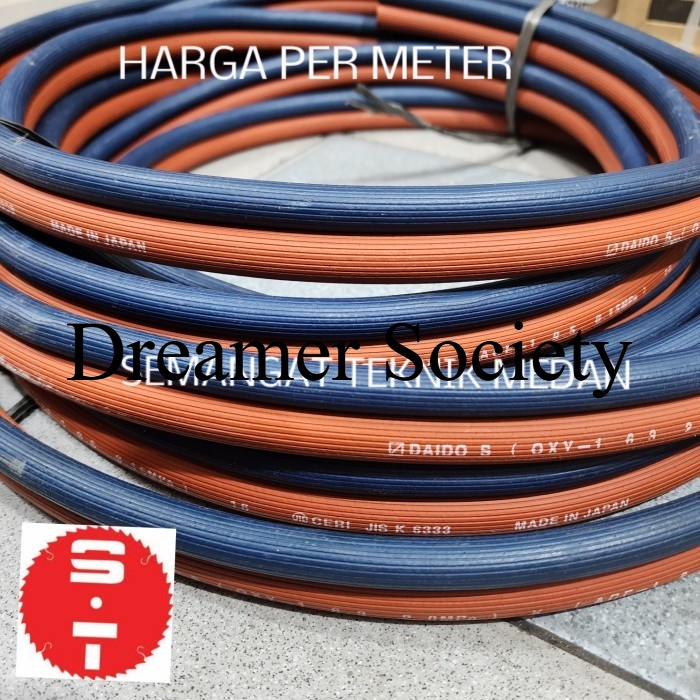 Berkualitas SELANG DOUBLE LAS TWIN WELDING KARET RUBBER HOSE JAPAN JEPANG DAIDO RFB672