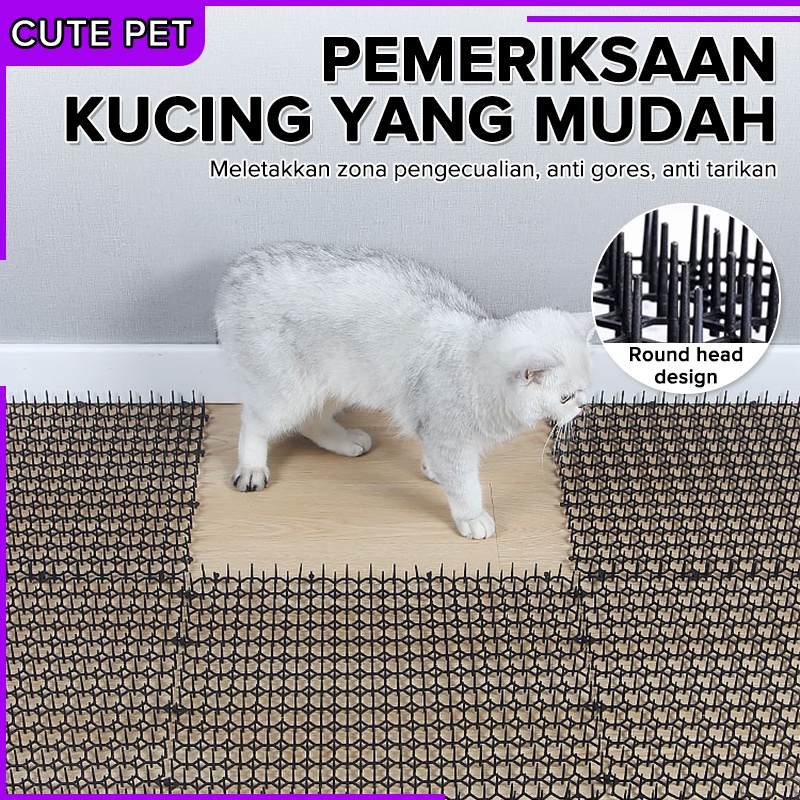 49cmx13cm Tikar Berduri Anti Kucing Rumah Anti Kucing Paku Pengusir Kucing Balkon Balkon Pengusir Ku