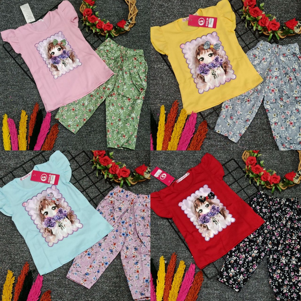 SETELAN CEWEK - GOLD CELANA 7/8 1999