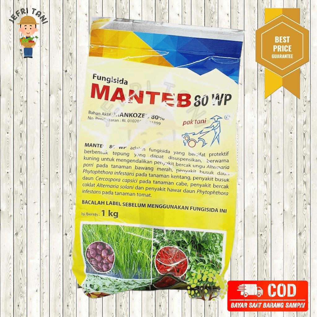 Fungisida MANTEB 80WP - Pak Tani 1Kg