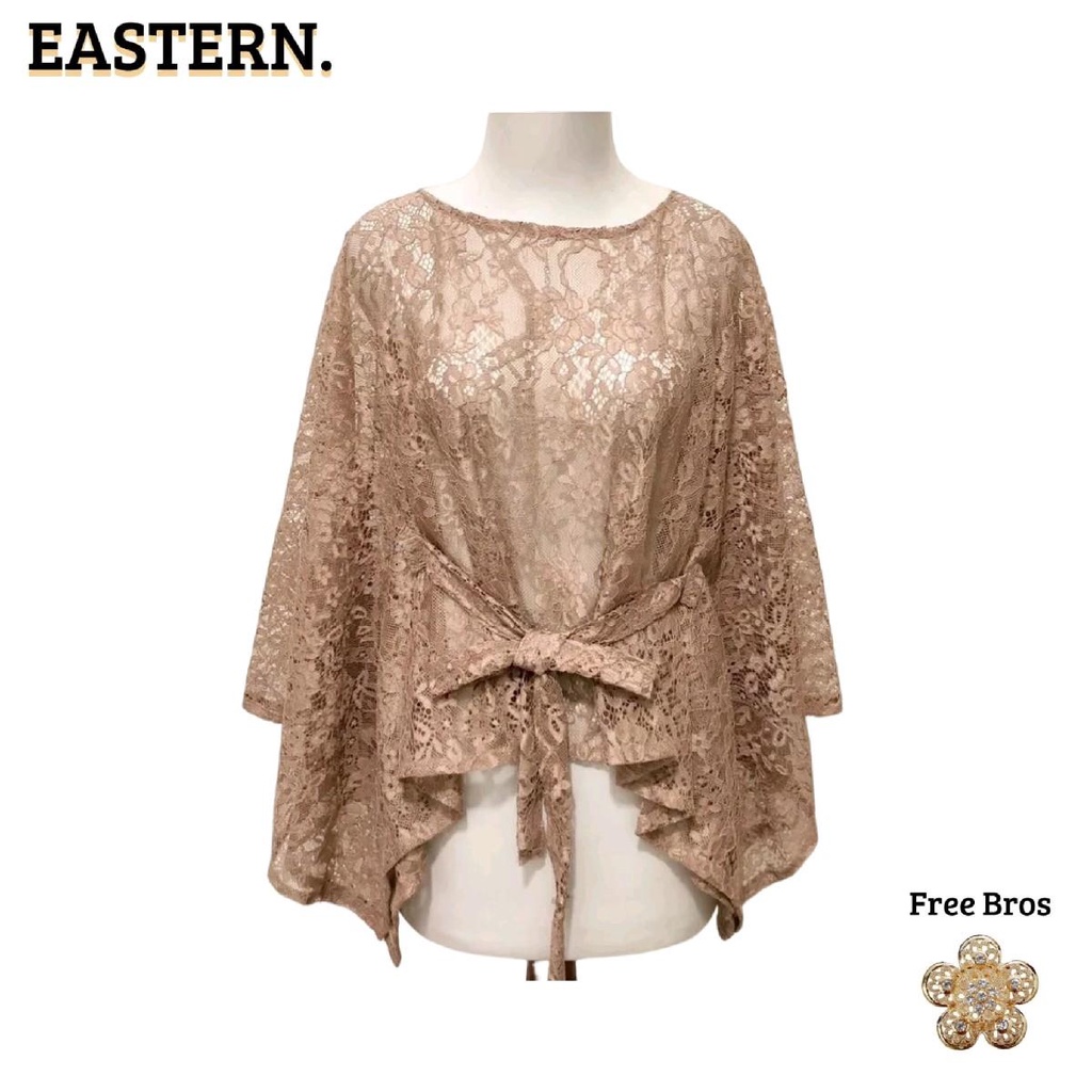 Atasan Brokat Kondangan Kebaya Simple Elegan Graduation Elegan untuk Berhijab