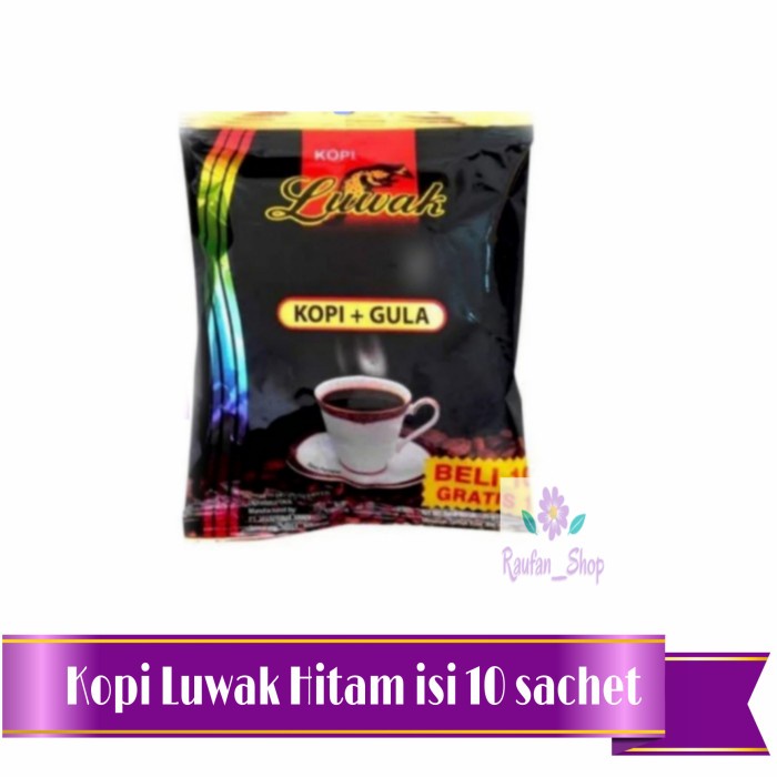 

Kopi Luwak Hitam Renceng isi 16 Sachet