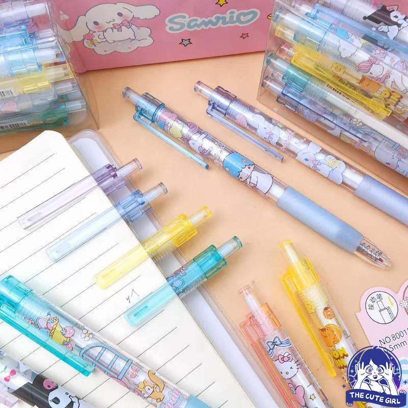 Pulpen/Gelpen Hitam 0.5mm Sanrio lucu - Stazionario