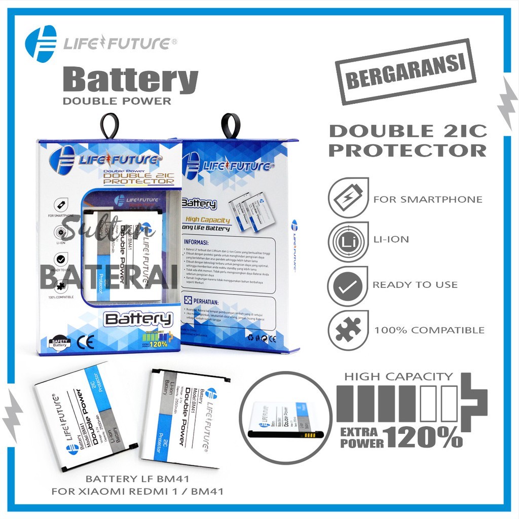 BATTERY BATERAI BATRE XIAOMI Redmi 1 / BM41 / BM 41 / BM-41 Life Future ( SULTAN BATERAI )