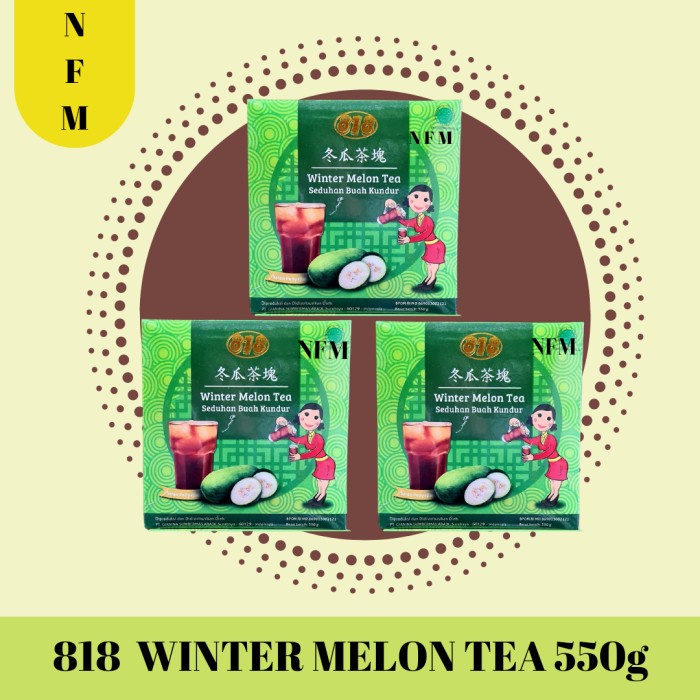 

Winter Melon 818 tea / Teh Panas Dalam Buah Kundur