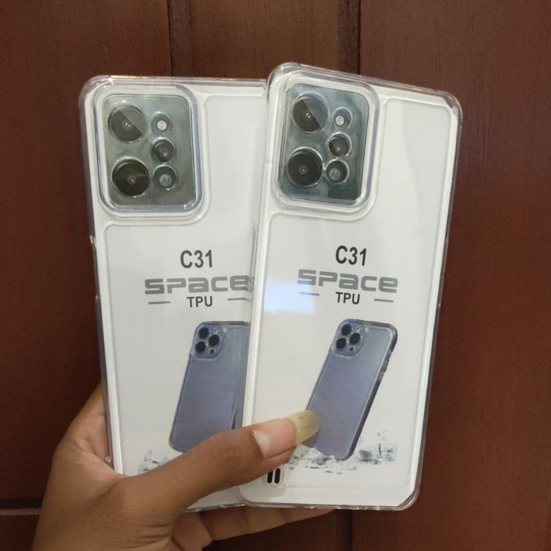 Silikon Case Bening REALME C31 Softcase Space TPU Casing Transparan