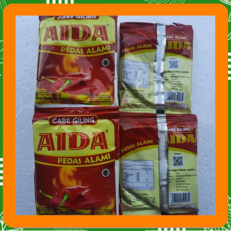 

Cabe giling aida pedas alami 25 gram Best Seller