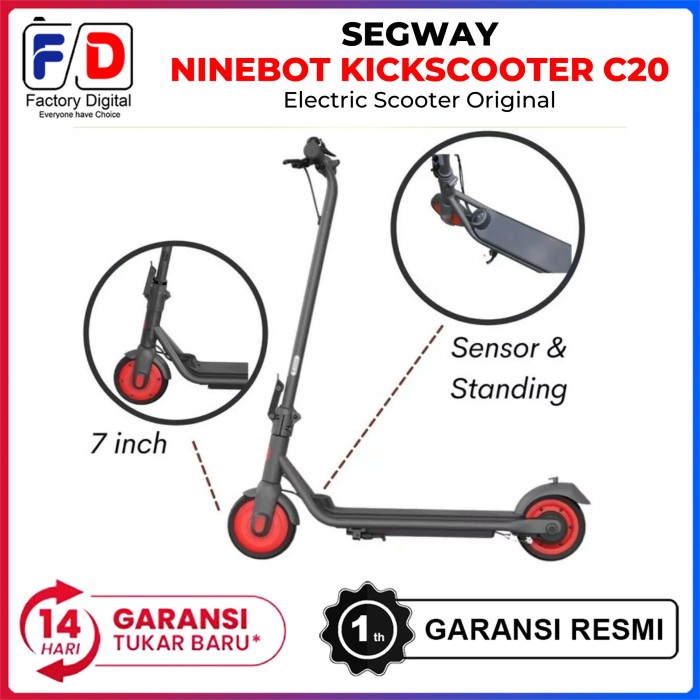 Segway Ninebot Kickscooter C20 Skuter Listrik Scooter Electric