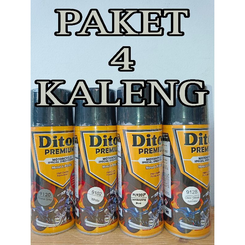 cat spray PAKET 4 KALENG pilok pilox diton premium LEMBAYUNG BLUE PL 9202* pl9202 400cc lembayung bi