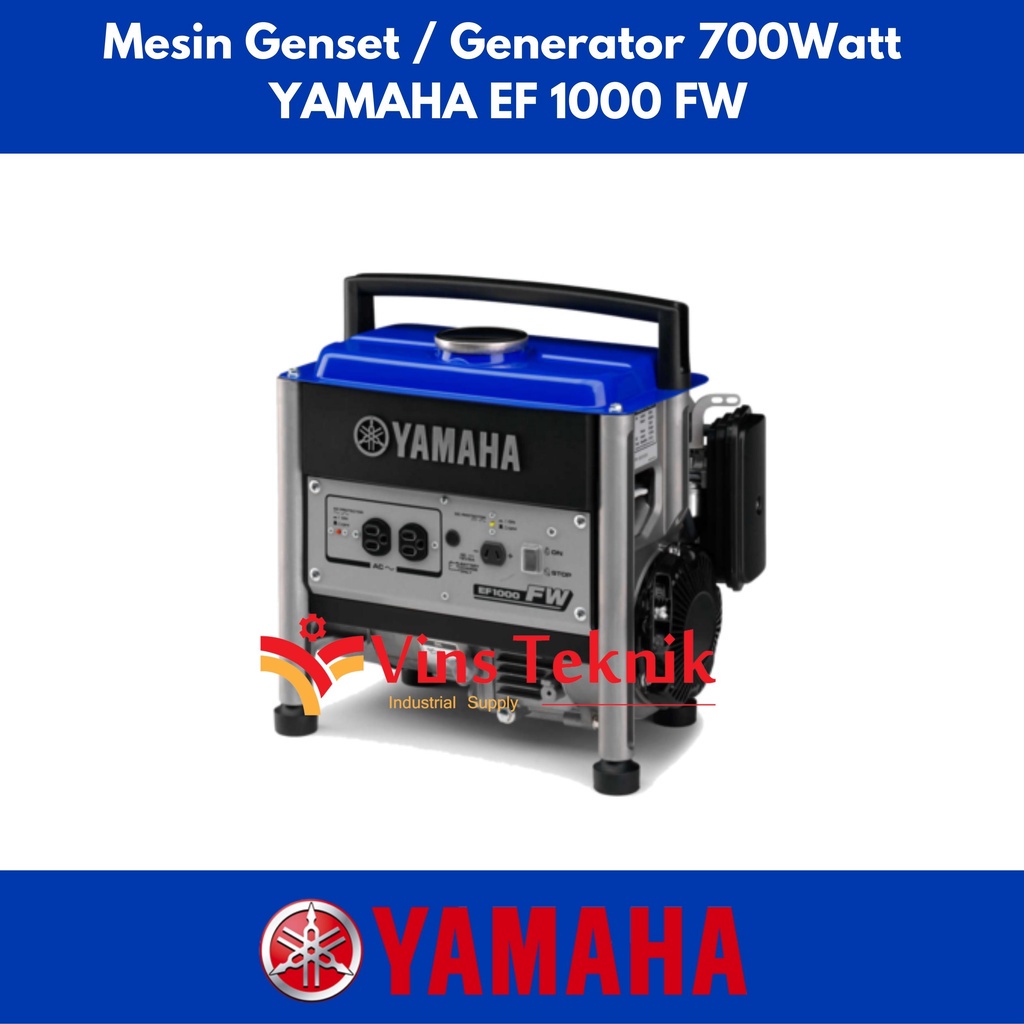 MESIN GENSET EF 1000 FW YAMAHA GENERATOR BENSIN 650 WATT EF1000FW