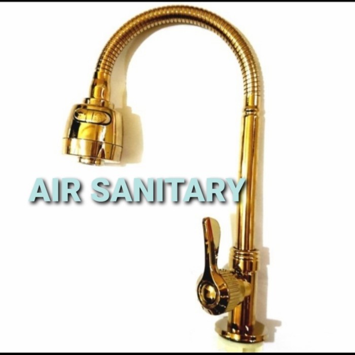 Kran Sink Gold flexibel | kran fleksibel gold | kran gold