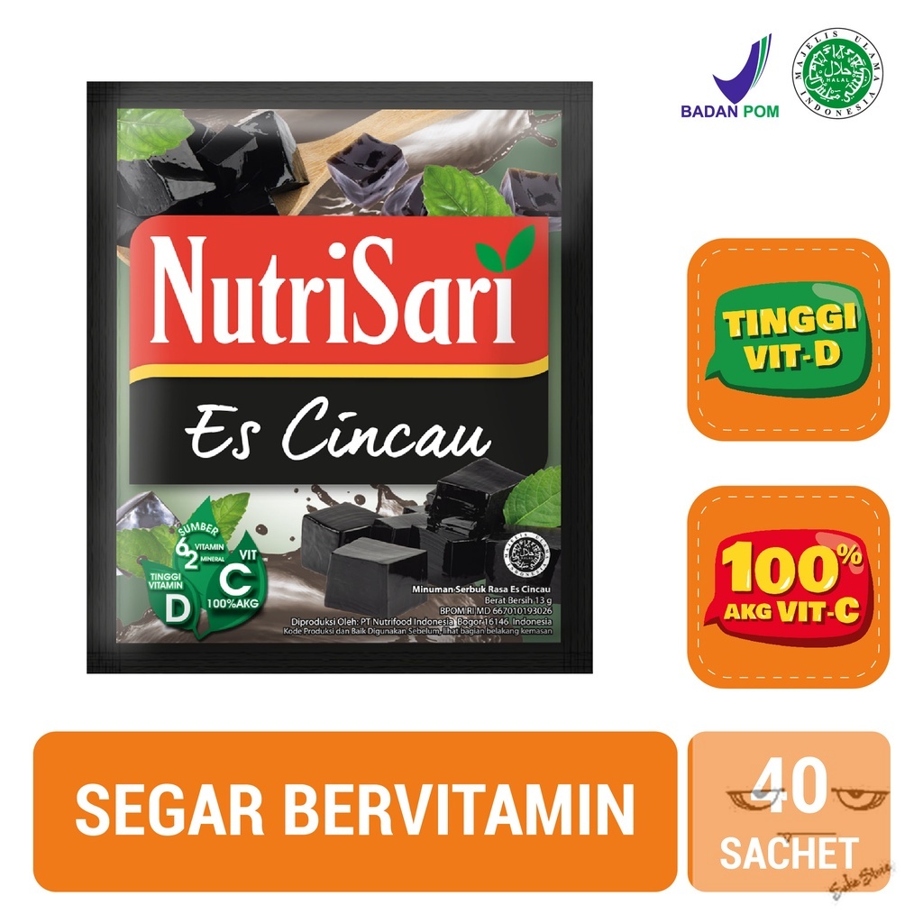 

NutriSari Es Cincau 40 Sachet - Minuman Buat Vitamin C & Vitamin D