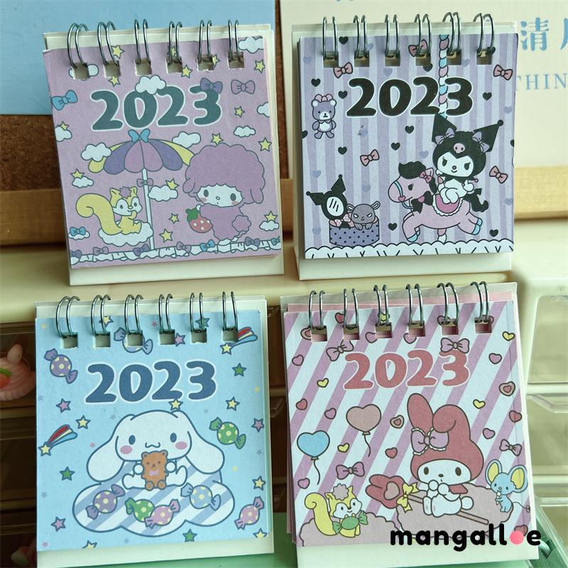 

Kalender Meja Mini Vertikal Lucu Kuromi Cinnamoroll Dog Kalender Kecil -MG