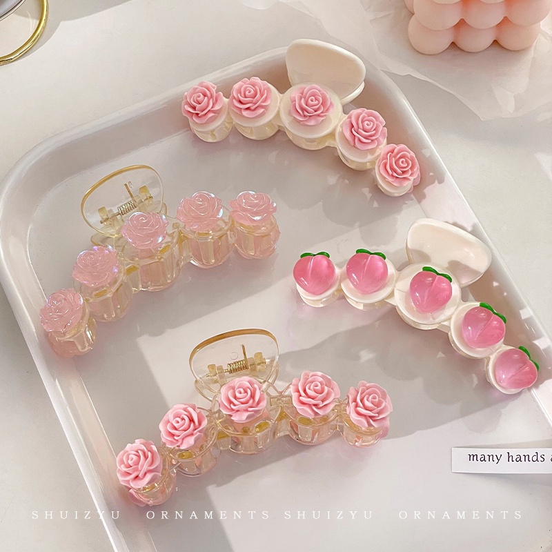 Camelia Grabbing Jepit Rambut Besar Korea Minimalis Fashion Klip Hiasan Kepala