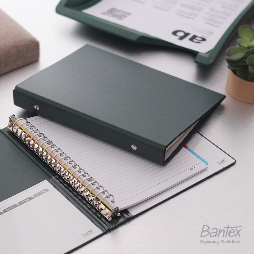 

Bantex Binder Polos A5 20 Ring Green Multiring Binder
