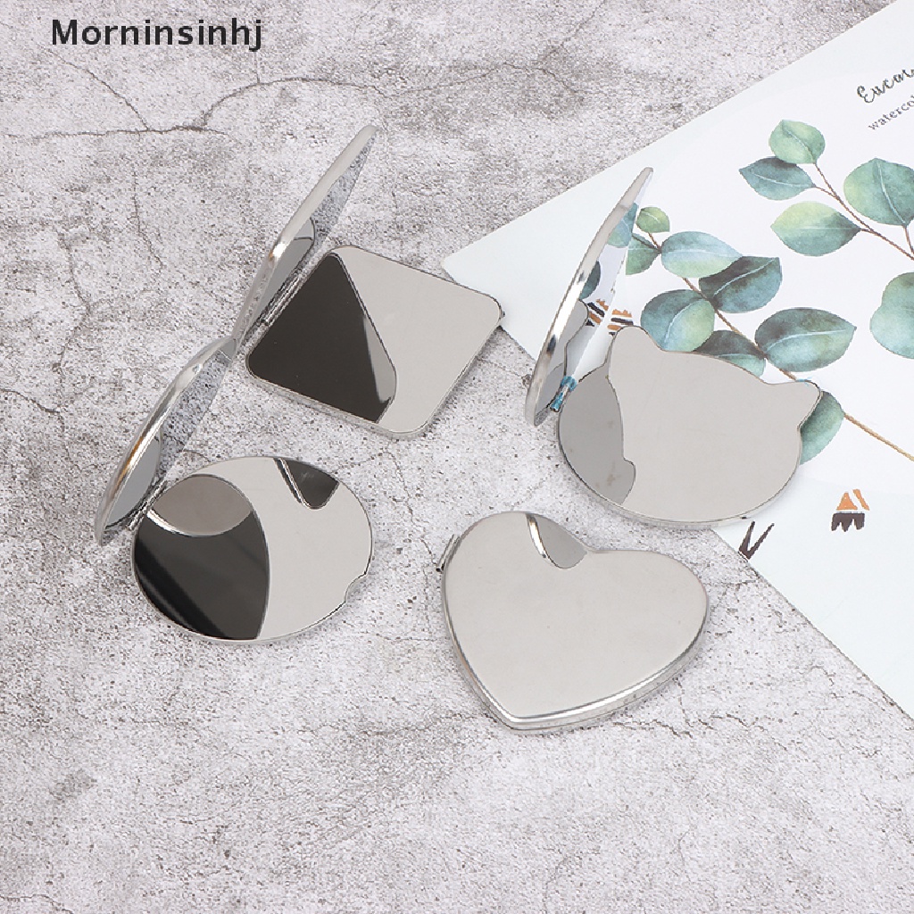 Mornin Compact Makeup Mirror Kosmetik Bulat Saku Make Up Cermin Dompet Tas Mirror id