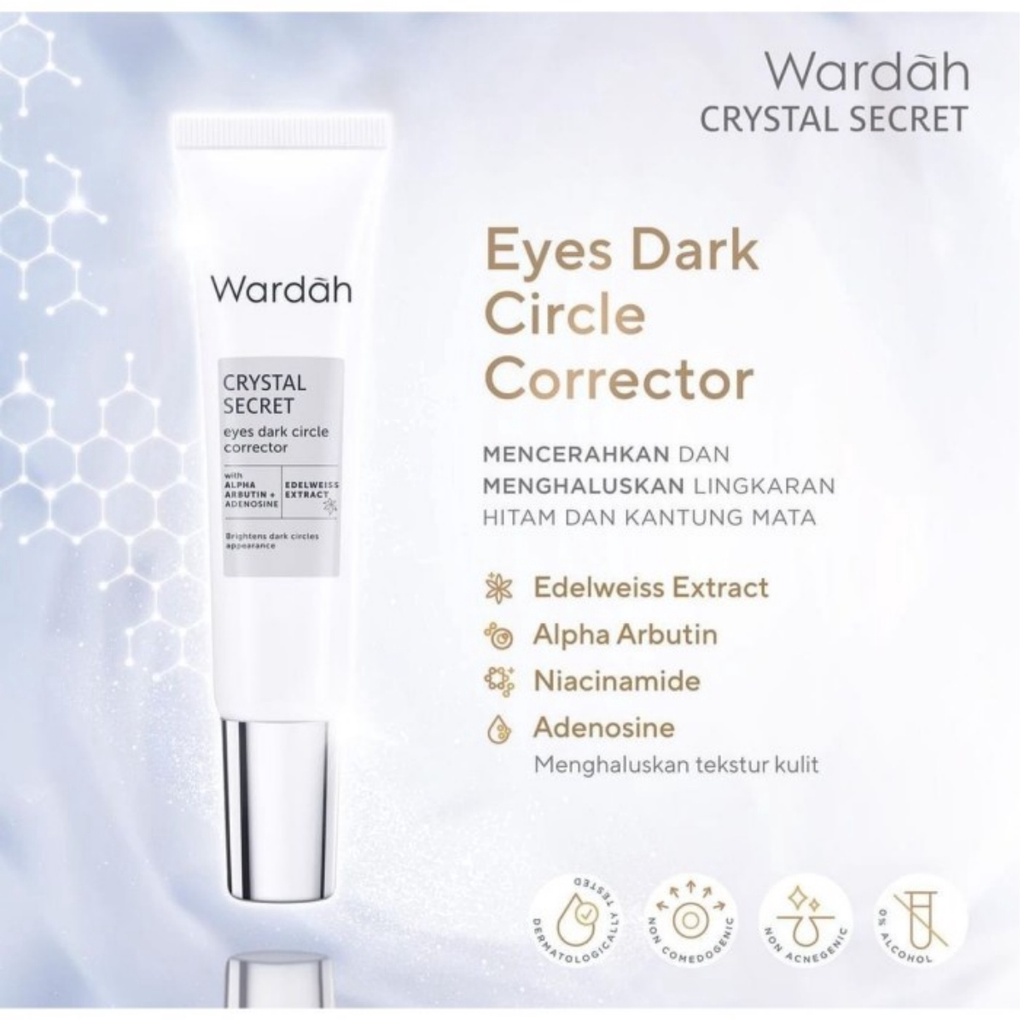 WARDAH Crystal Secret Eyes Dark Circle Corrector 10ml - Amaze_Kosmetik