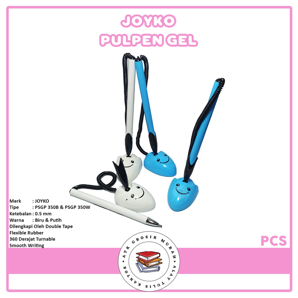 

JOYKO - Pulpen Pena Stand Gel Pen PSGP 350W & 350B - Pcs
